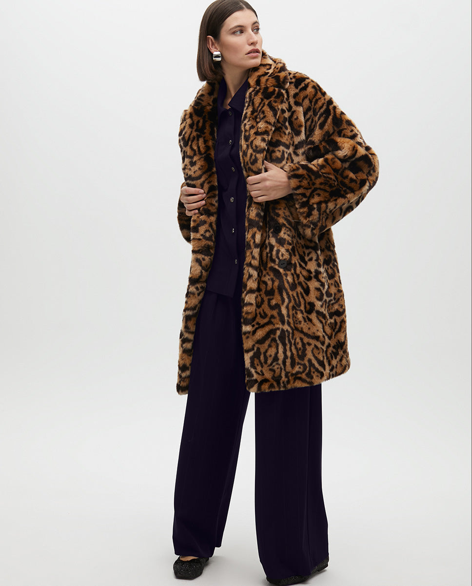 Pinstripe Lamé Pleat Trousers