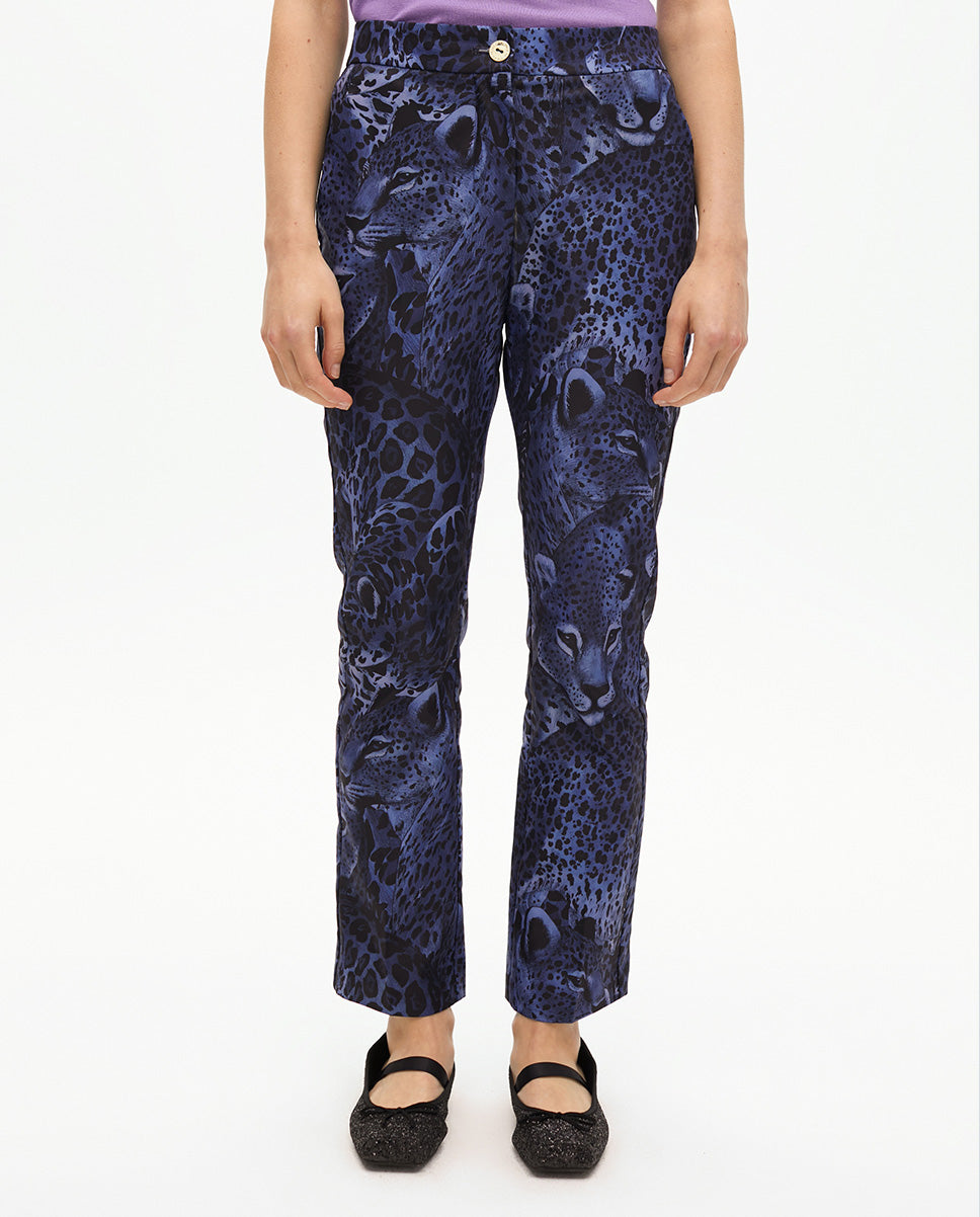 Animal Print Suit Pants