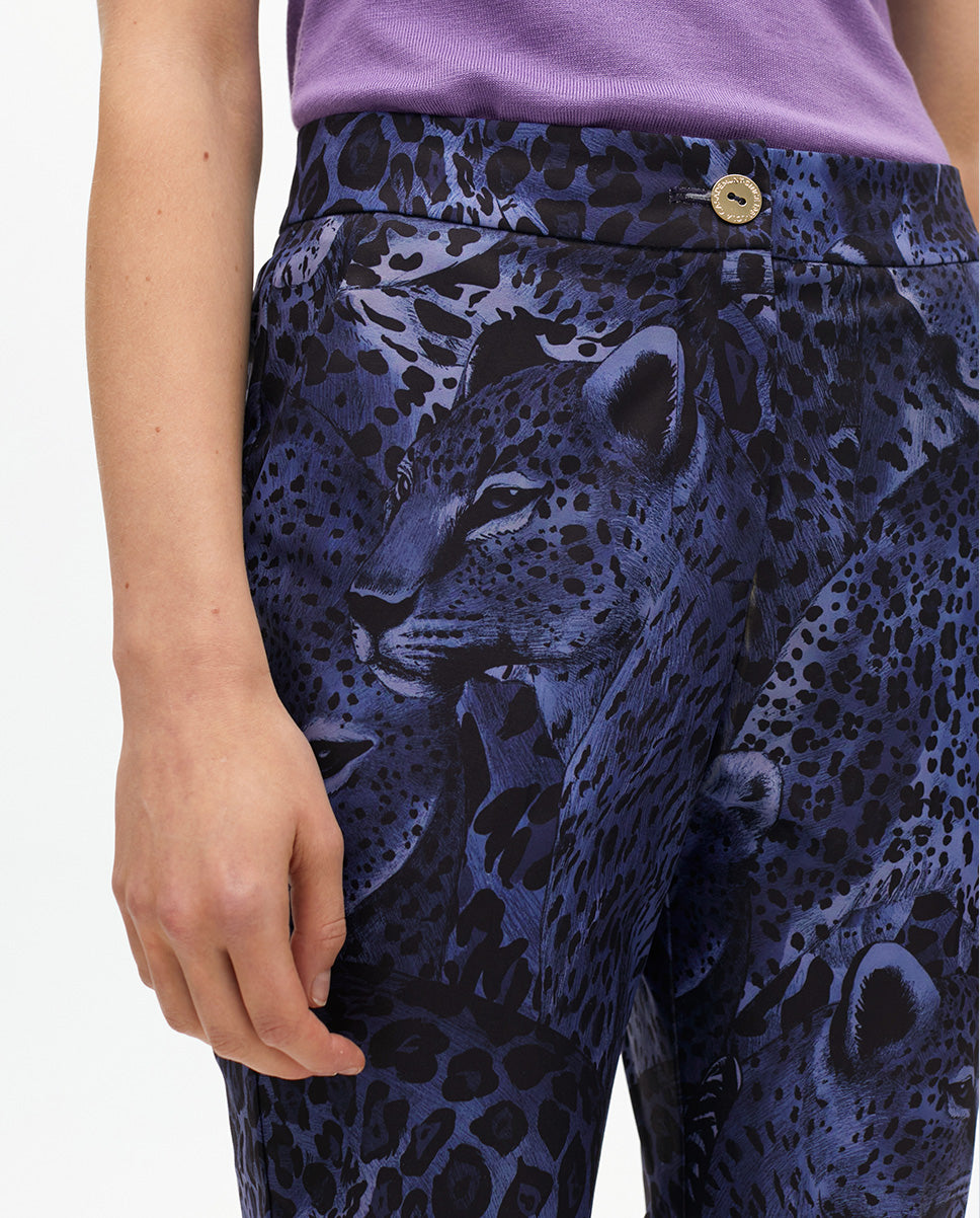 Animal Print Suit Pants