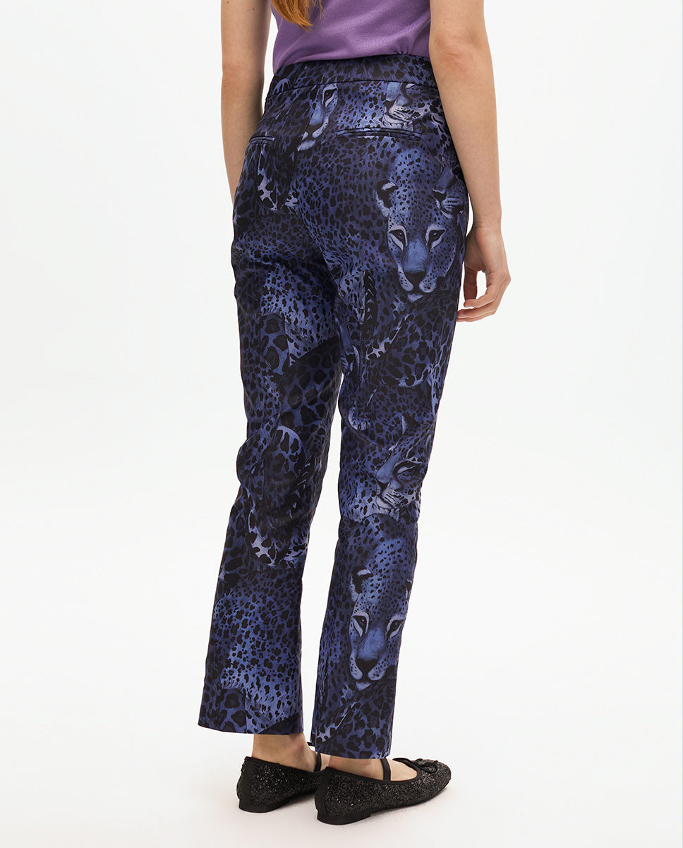 Animal Print Suit Pants