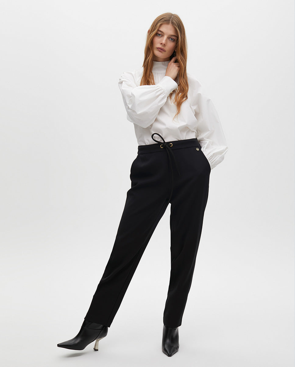 Jogger Pants with Cord Detail