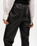 Faux Leather Jogger Pants