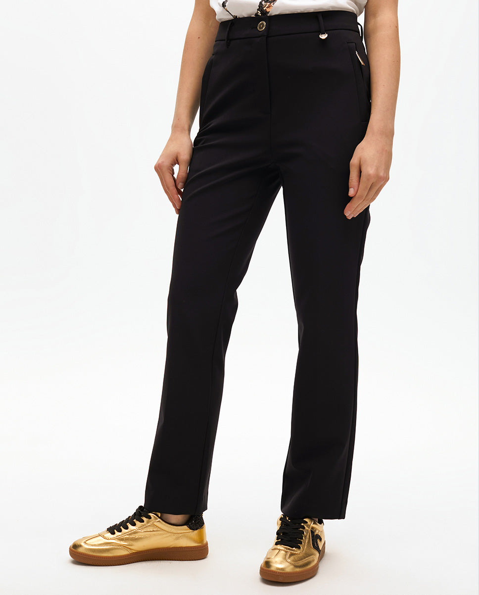 Straight-cut Technical Fabric Pants