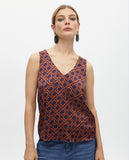 V-Neck Printed Top