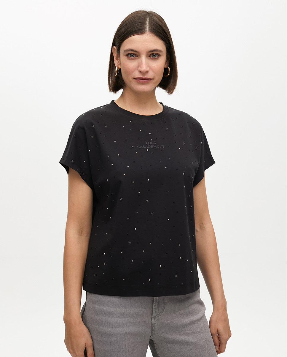 T-shirt with Bead Details