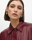 Waxed Effect Oversize Shirt