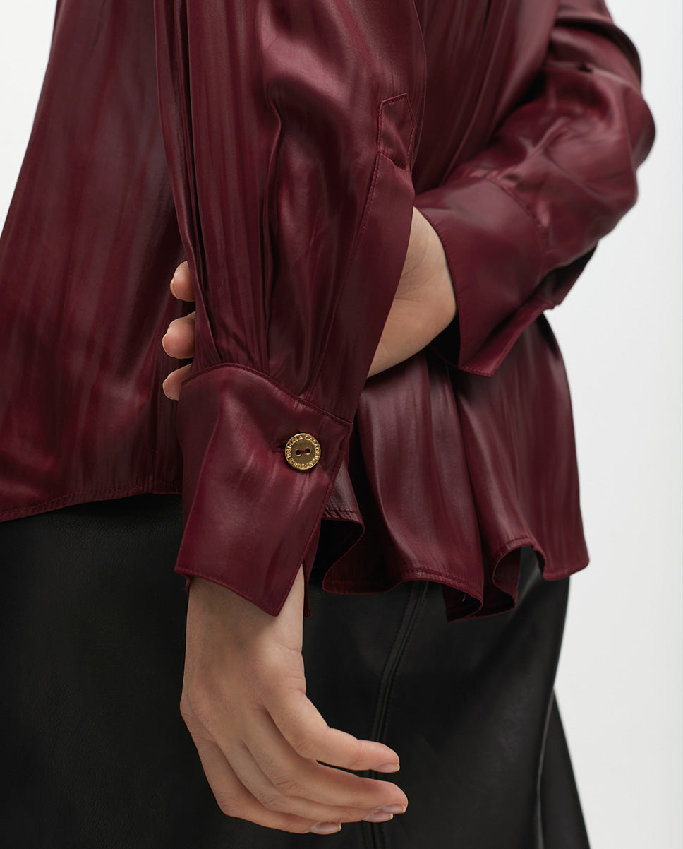 Waxed Effect Oversize Shirt