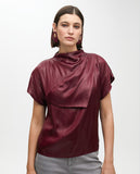Draped Sleeve Detail Top