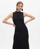 Halter Neck Lurex Knit Dress