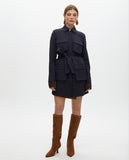 Short Shirt Dress with Pockets and Belt