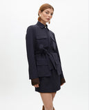 Short Shirt Dress with Pockets and Belt