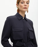 Short Shirt Dress with Pockets and Belt