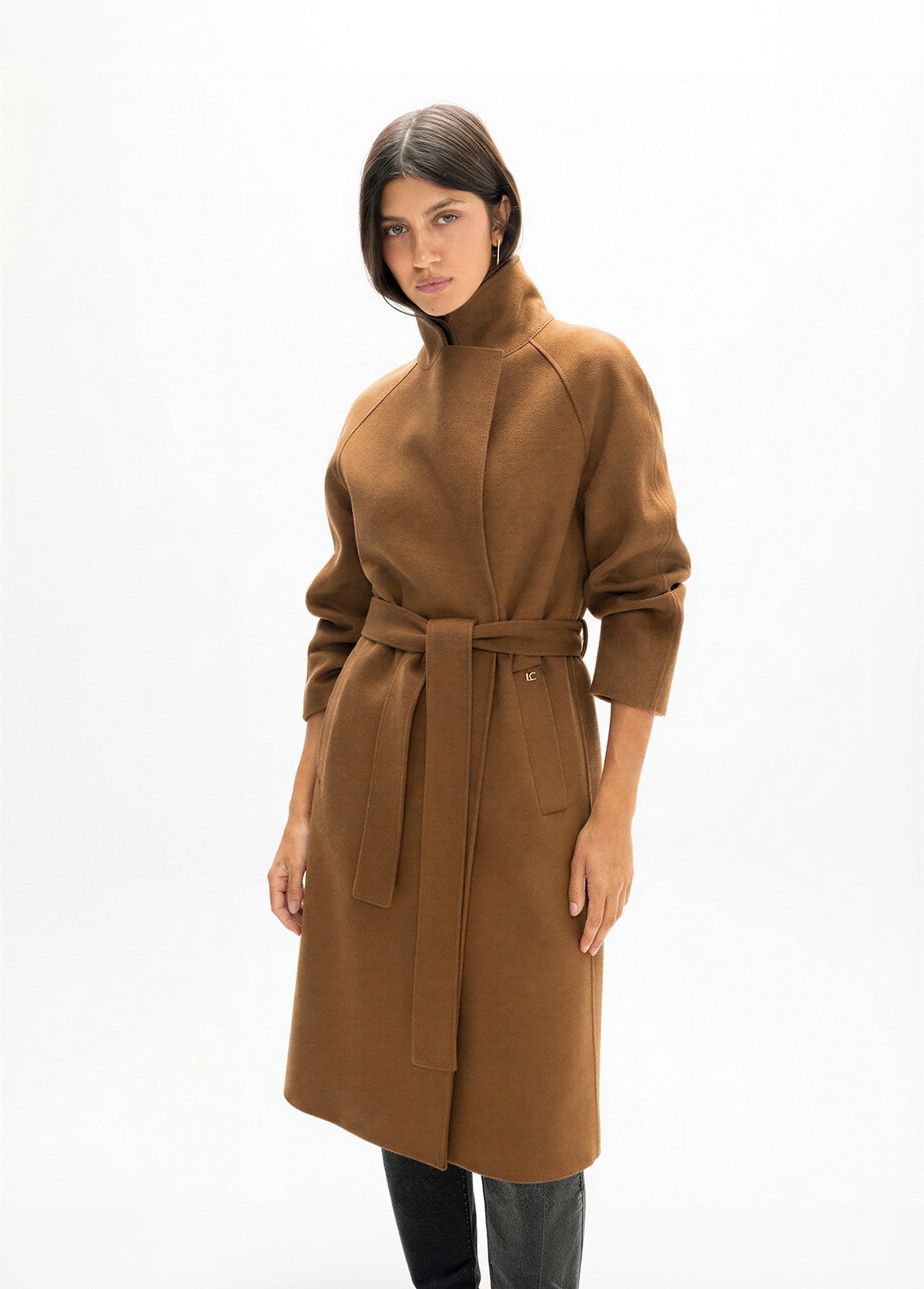 lf2601003-Long unlined coat-Camel