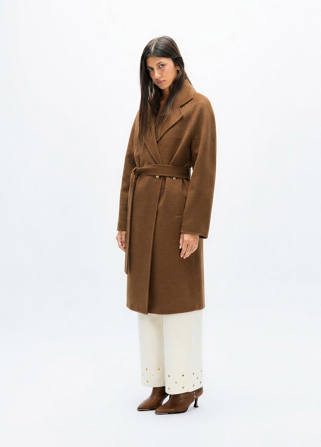 lf2601003-Long unlined coat-Camel