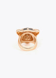 lf2603025-Leopard head ring-Gold