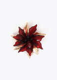 lf2603066-Flower brooch-Bordeaux