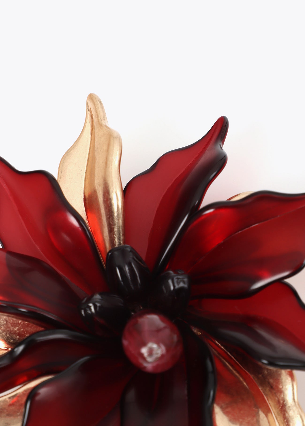 lf2603066-Flower brooch-Bordeaux