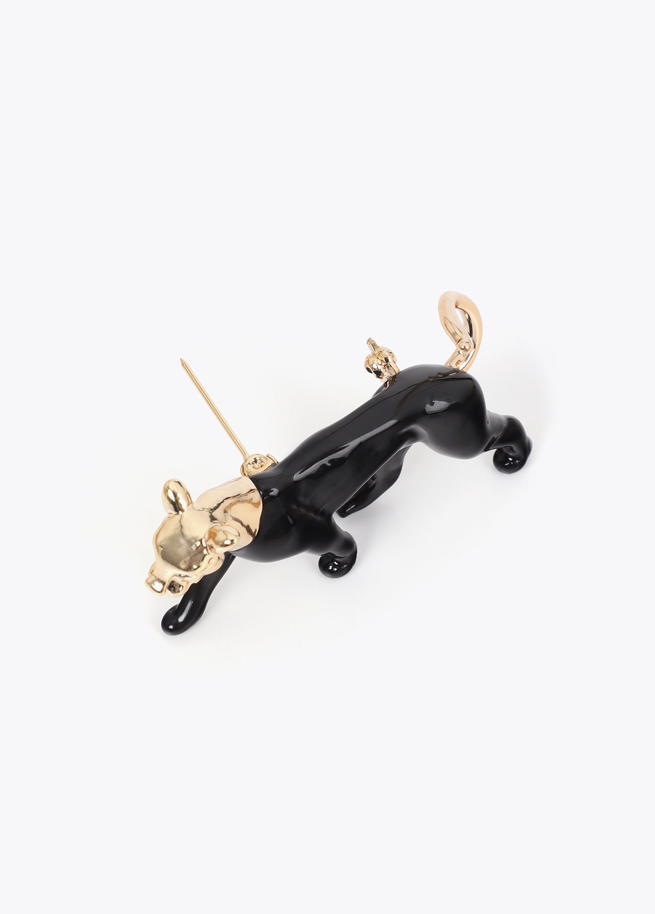 lf2603067-Leopard brooch-Metal-Black