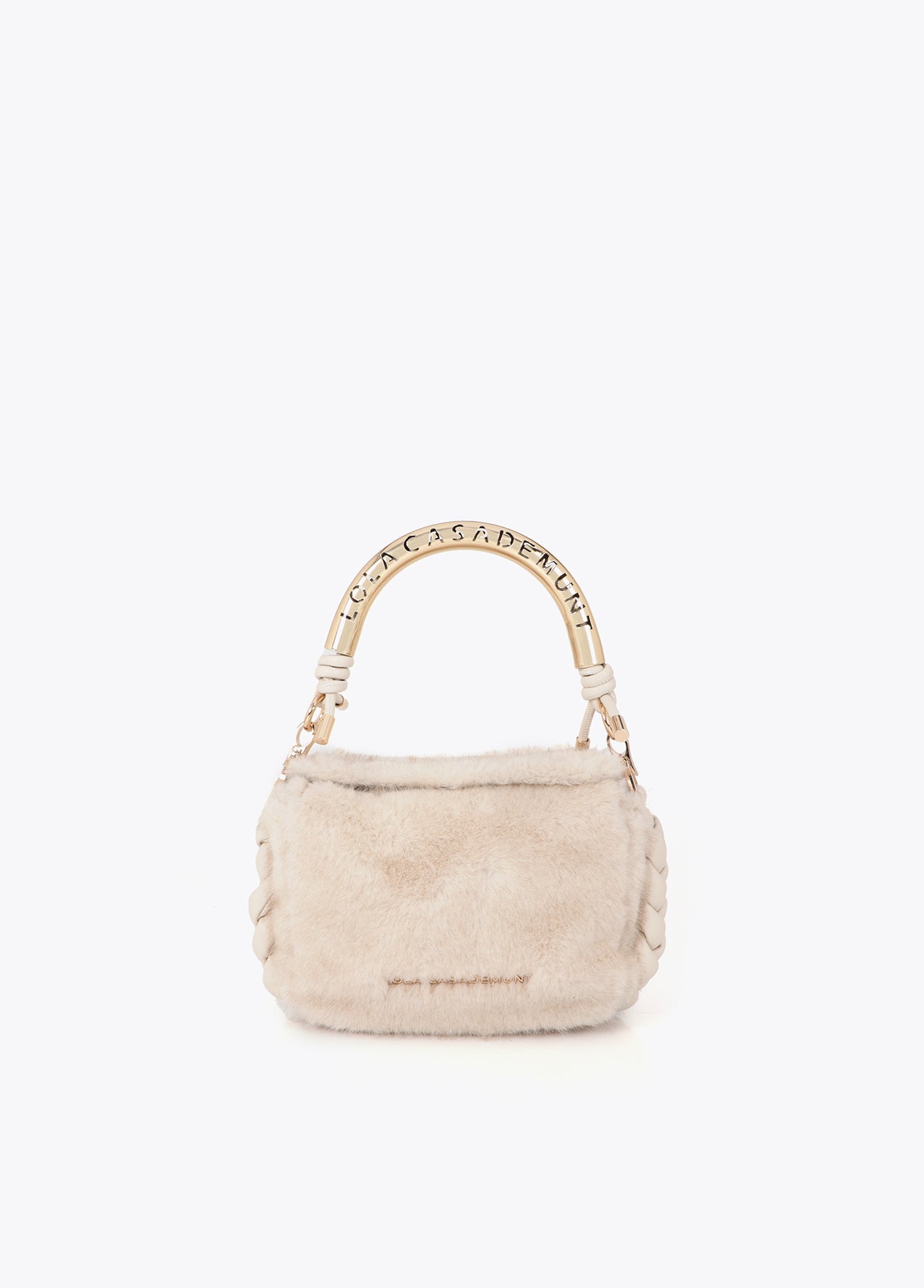 lf2604003-Small 1981 hair shoulder bag-Ecru