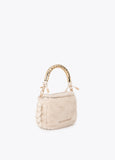 lf2604003-Small 1981 hair shoulder bag-Ecru