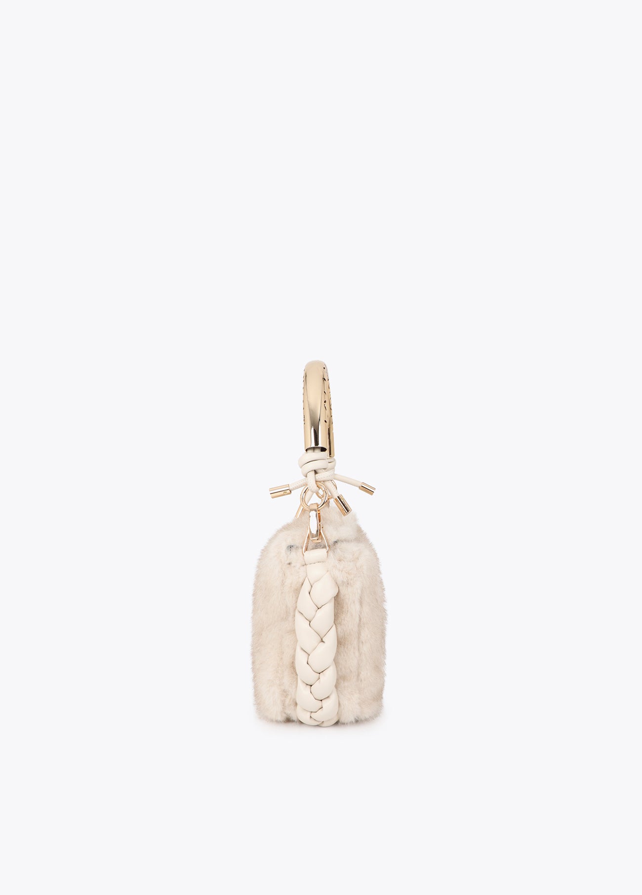 lf2604003-Small 1981 hair shoulder bag-Ecru