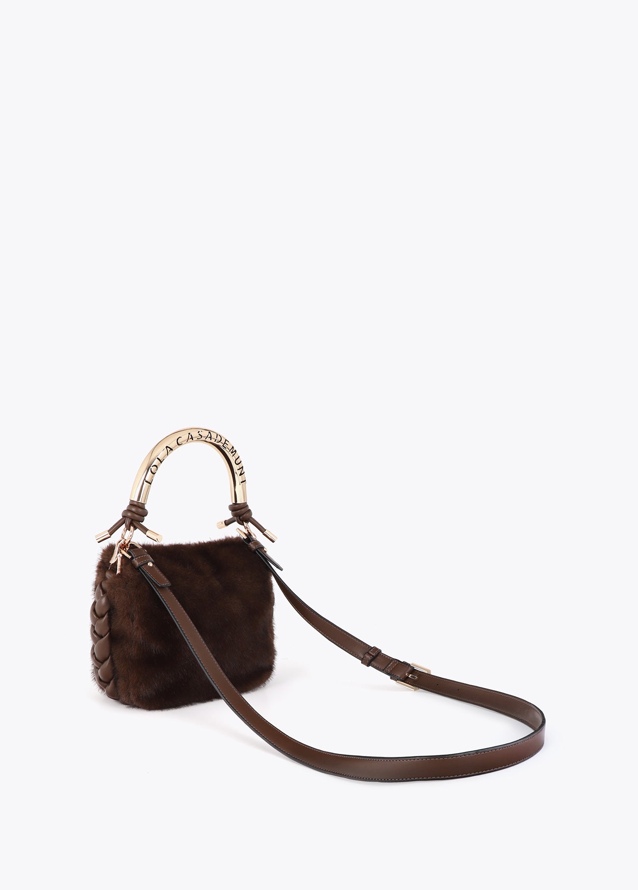 lf2604003-Small 1981 hair shoulder bag-Brown
