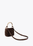 lf2604003-Small 1981 hair shoulder bag-Brown