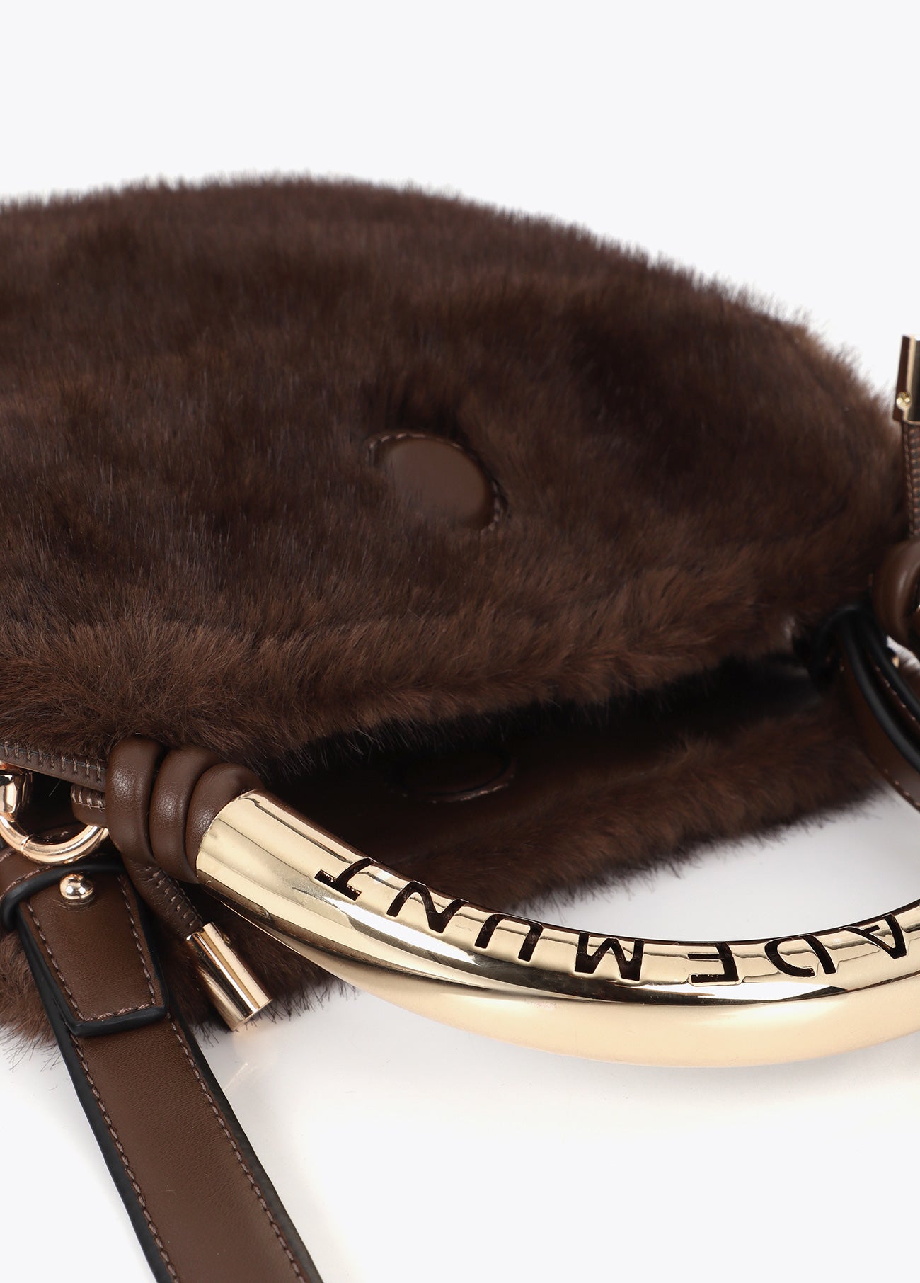 lf2604003-Small 1981 hair shoulder bag-Brown