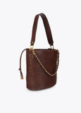 lf2604013-Textured leather effect shopper-Brown