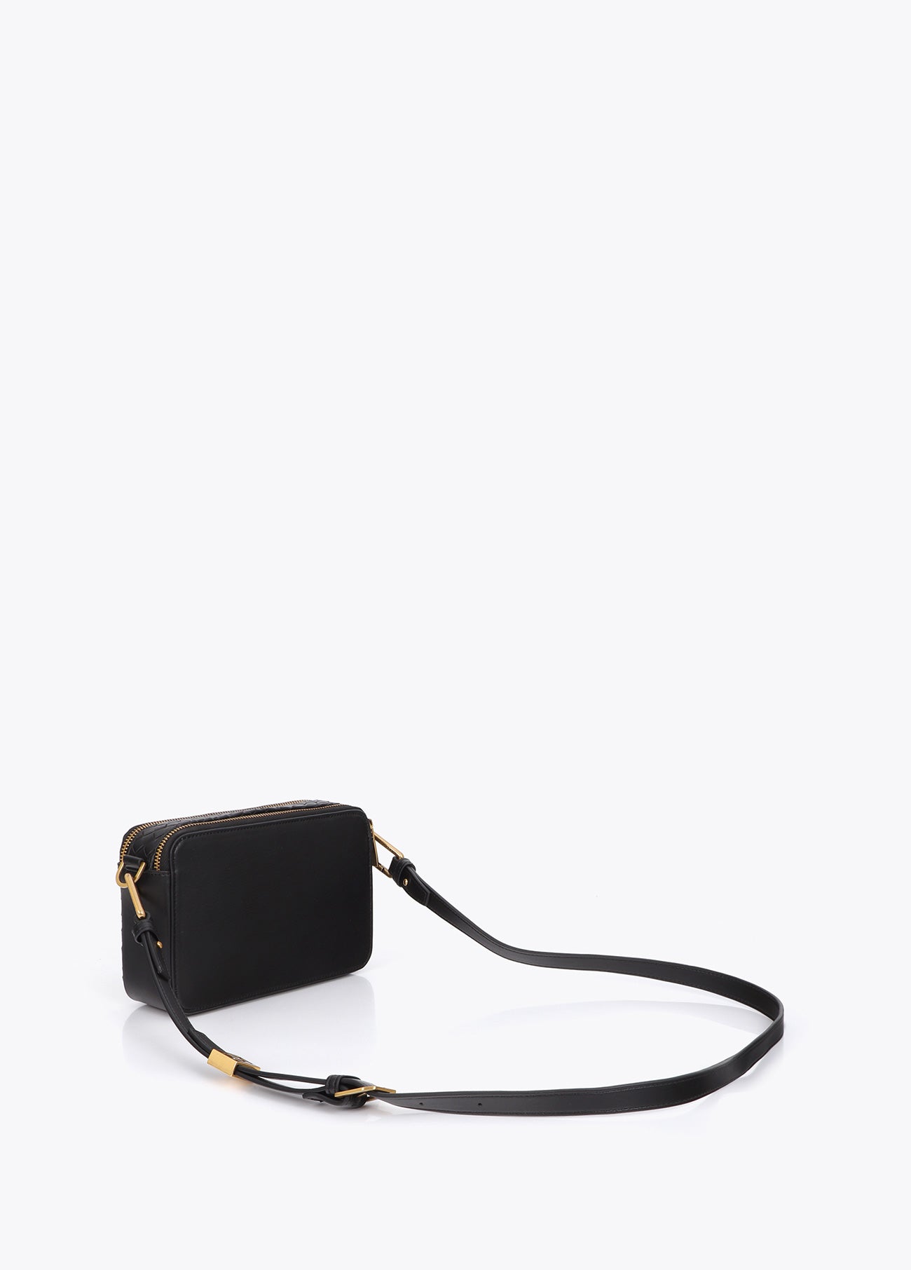 lf2604019-Crossbody bag braided material-Black