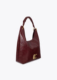 lf2604026-Shopper with braided handle detail-Bordeaux