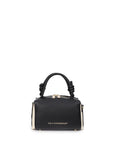 lf2604052-Two-tone faux leather shoulder bag-Black-Ecru