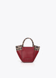 lf2604066-Tricolor shoulder bag-Bordeaux