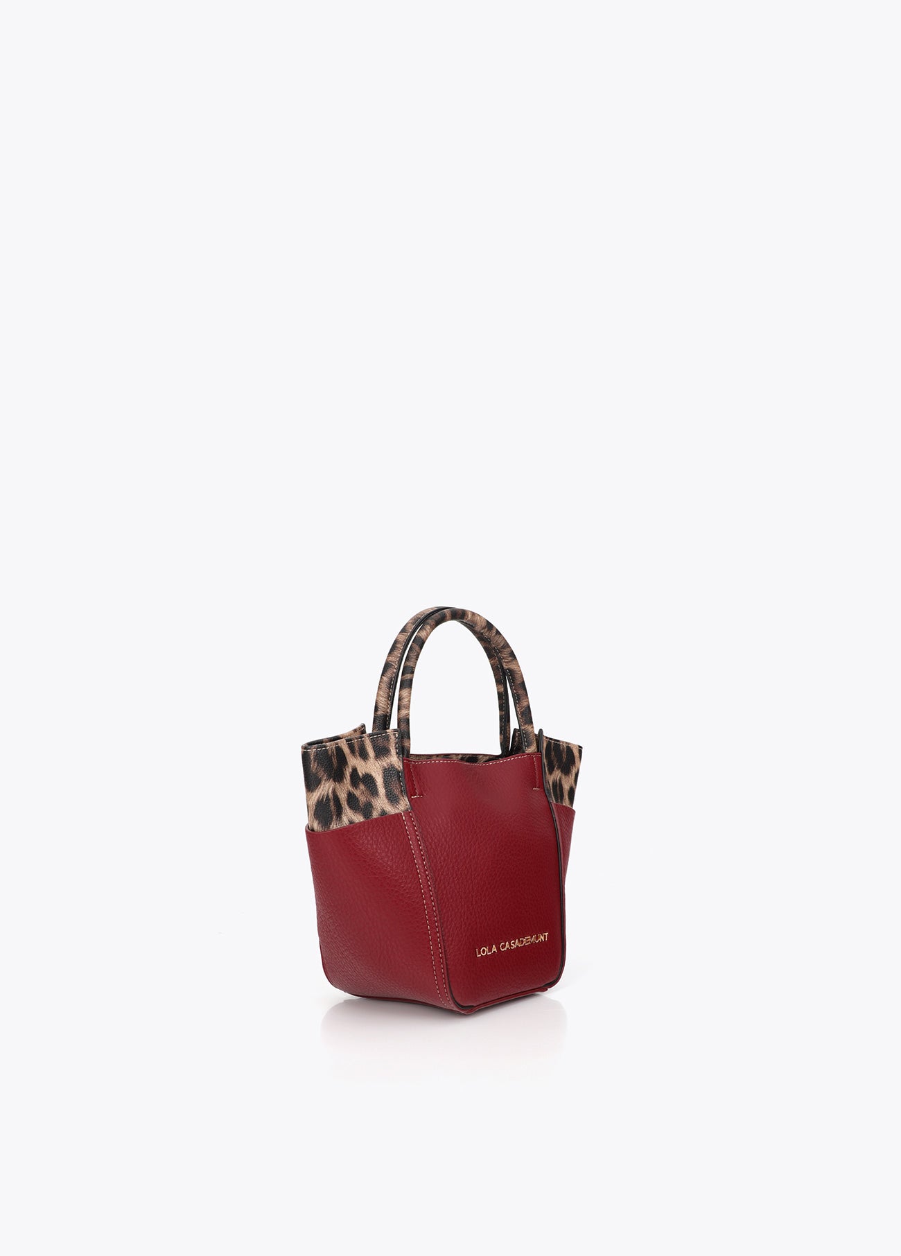 lf2604066-Tricolor shoulder bag-Bordeaux