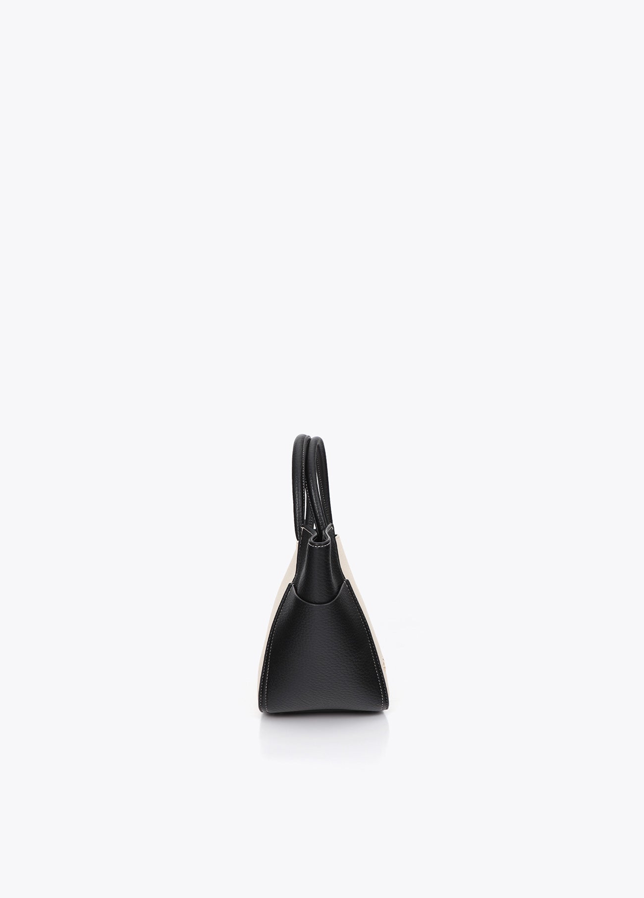 lf2604066-Tricolor shoulder bag-Ecru-Black