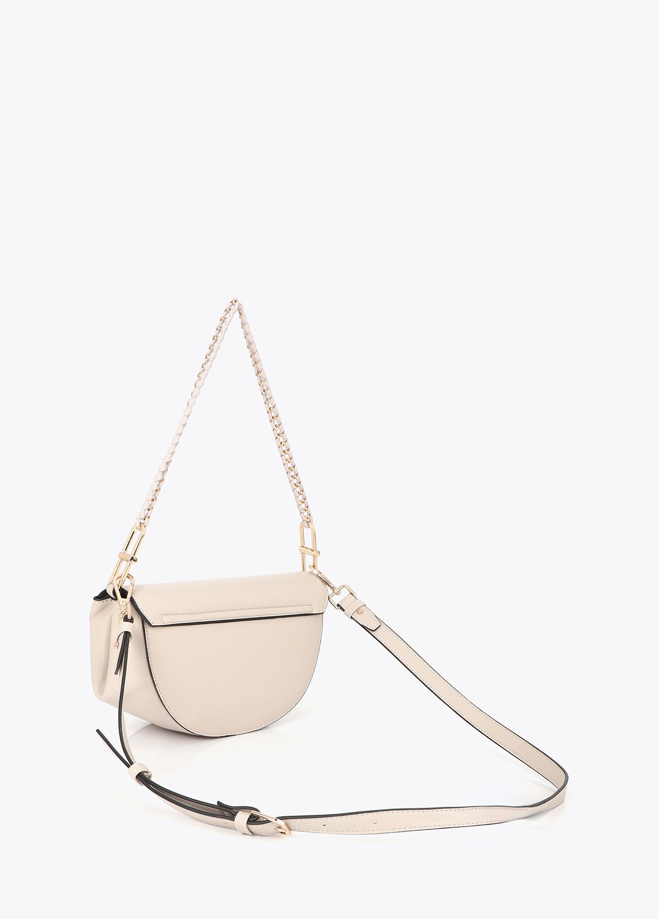 lf2604080-Shoulder strap with metallic detail-Ecru