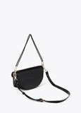 lf2604080-Shoulder strap with metallic detail-Black
