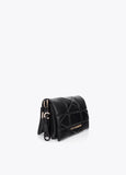lf2604086-Padded shoulder bag with knot detail with LC-Black