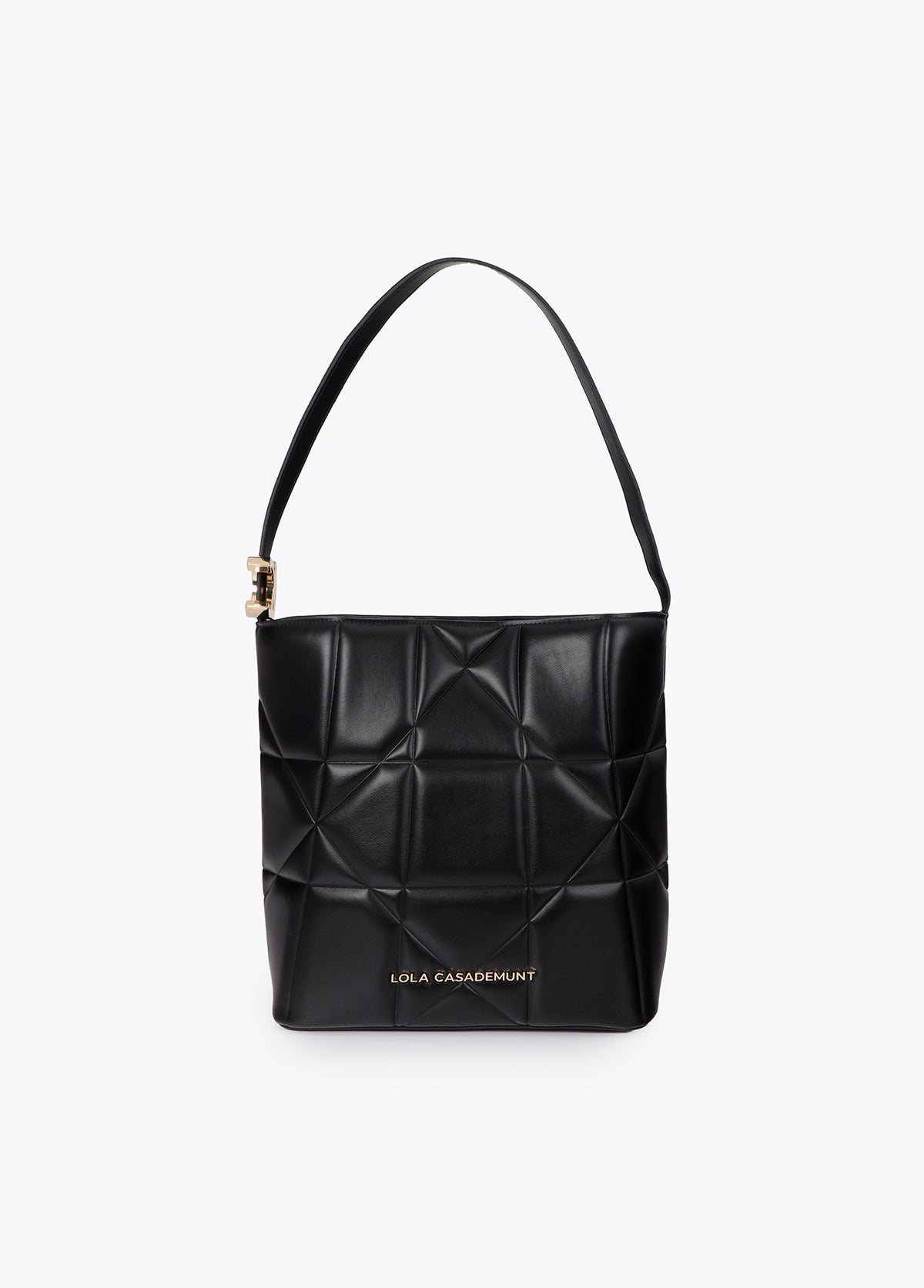 lf2604088-Hobo quilted knot detail with LC-Black