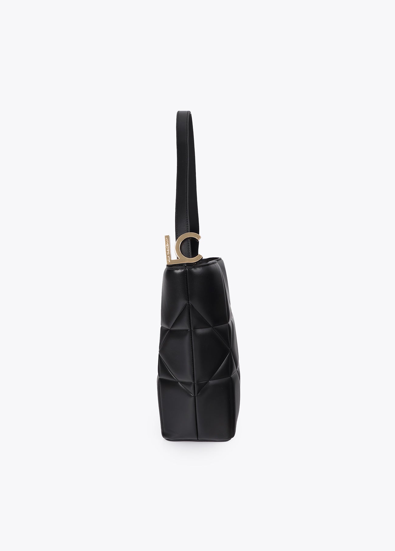 lf2604088-Hobo quilted knot detail with LC-Black