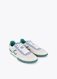 lf2605005-Sporty combination in different materials and leather-Ecru-Blue