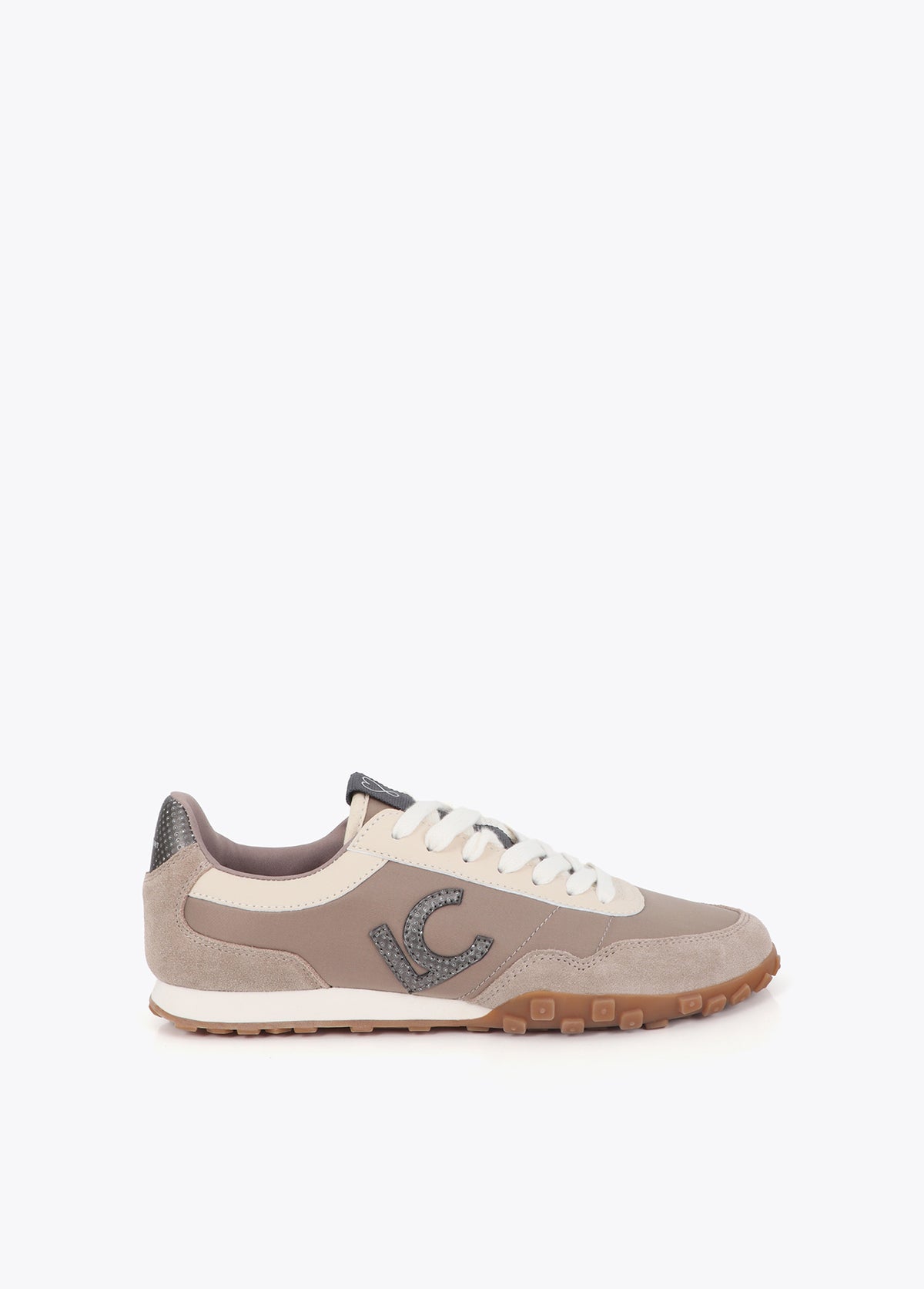 lf2605010-Sporty combination in different materials and leather-Grey-Metal