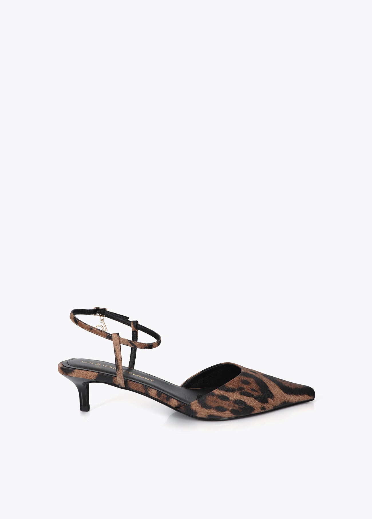 lf2605025-Slingback shoe in animal print-Brown-Black