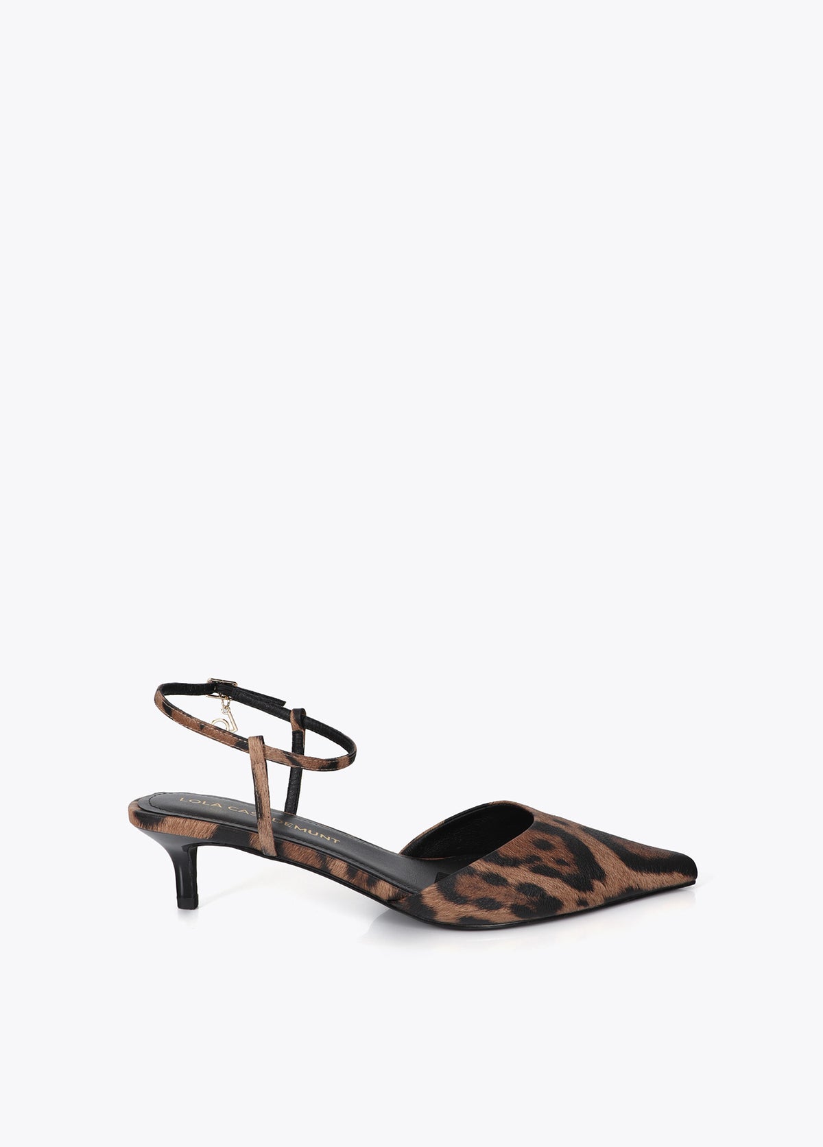 lf2605025-Slingback shoe in animal print-Brown-Black