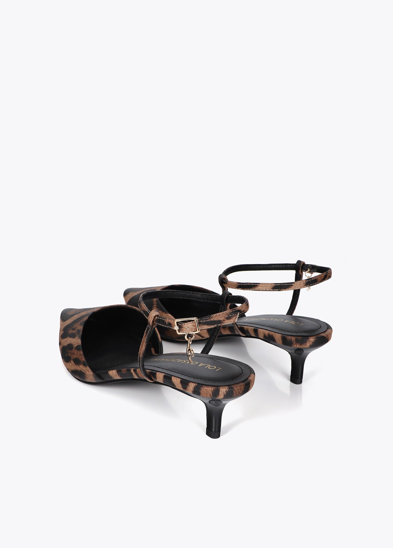 lf2605025-Slingback shoe in animal print-Brown-Black