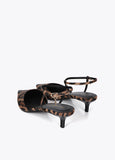 lf2605025-Slingback shoe in animal print-Brown-Black