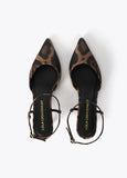 lf2605025-Slingback shoe in animal print-Brown-Black