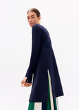 lf2611012-Long studded cardigan-Navy