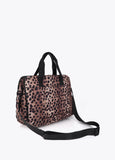 lf2612015-Nylon computer case with animal print-Brown-Black