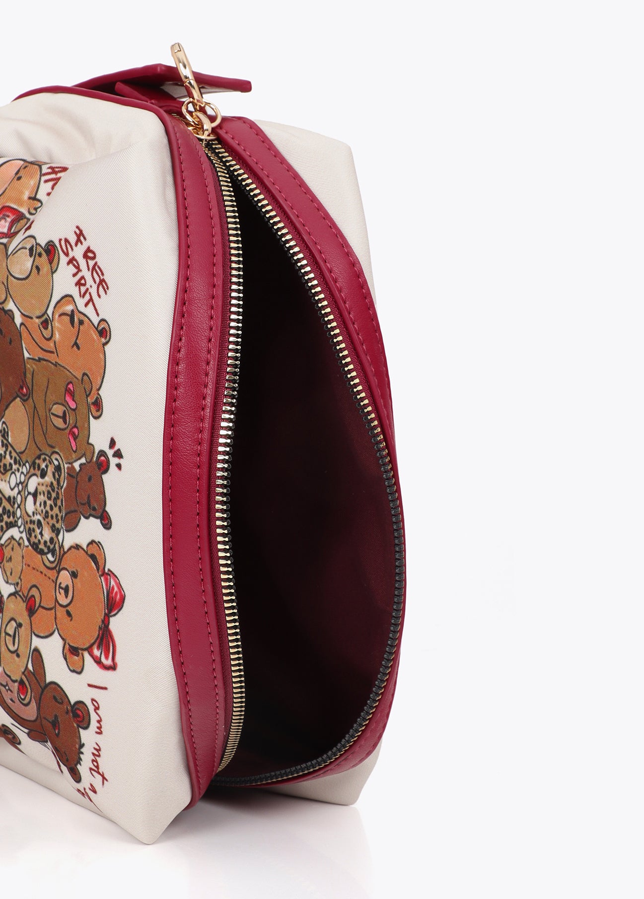 lf2612022-Personalized printed bear toiletry bag-Ecru-Multicolor